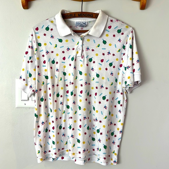 vintage men’s Stepping Stones collared ocean shirt size large - Picture 3 of 6